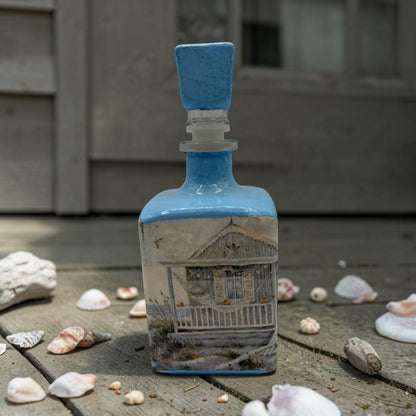 Beach Theme Collectable Bottle: Beach Shack Refillable Bar Decor