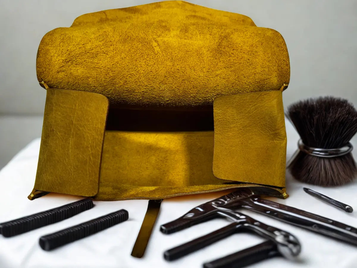 Durable Rustic Buffalo Leather Dopp Shaving Kit (bag only)