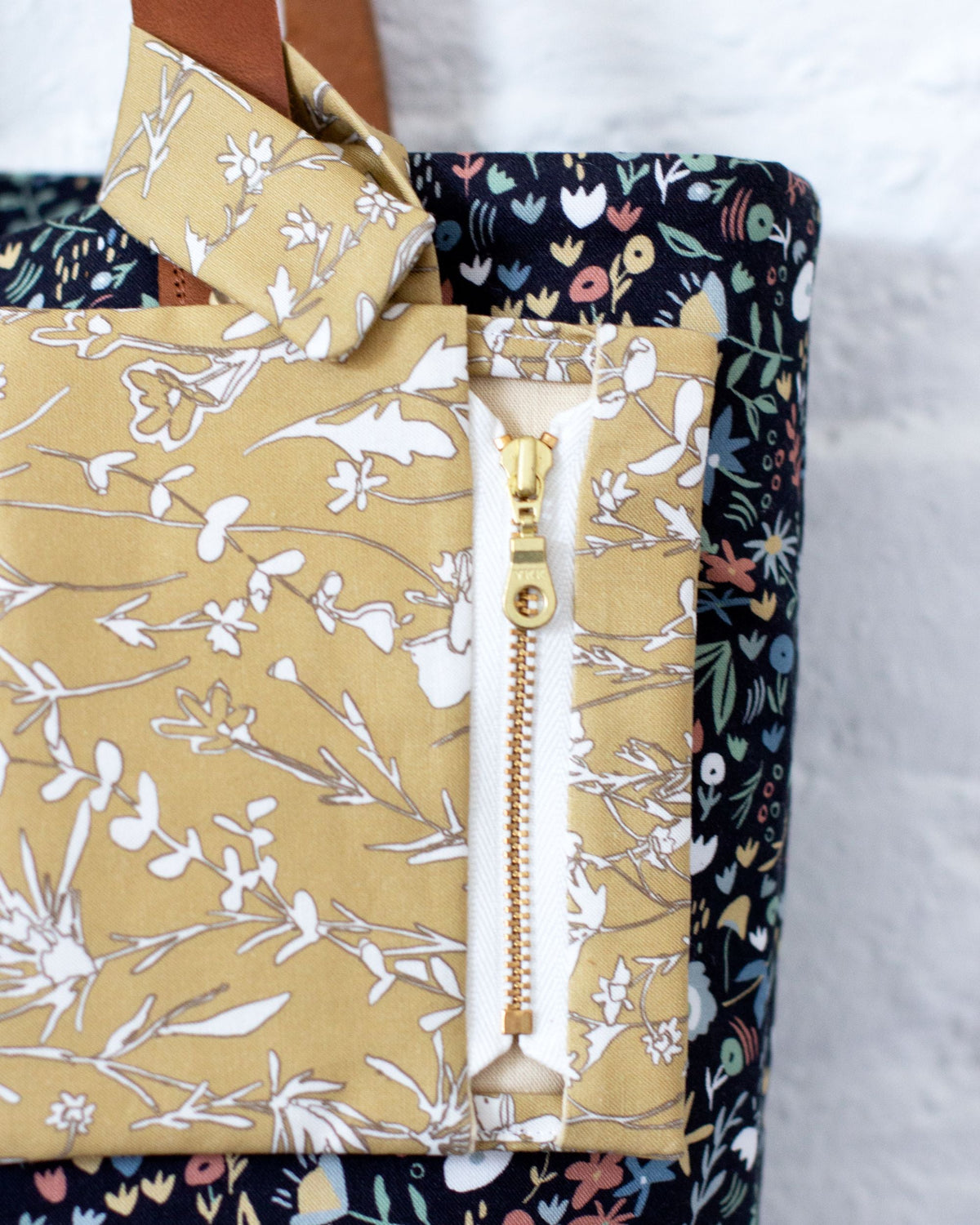 Citron Blooms Organic Quilting Cotton
