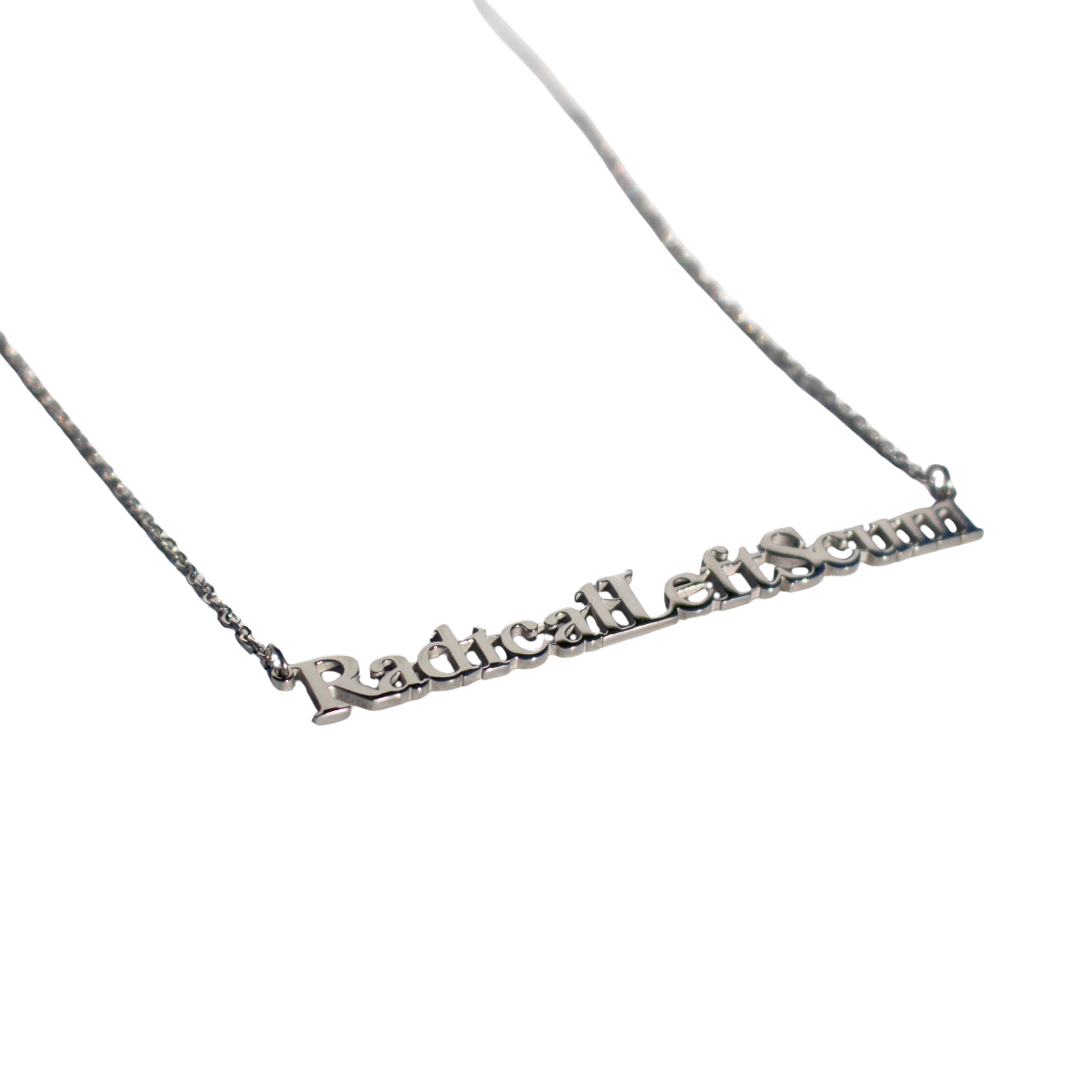 Radical Left Scum Cutout Necklace