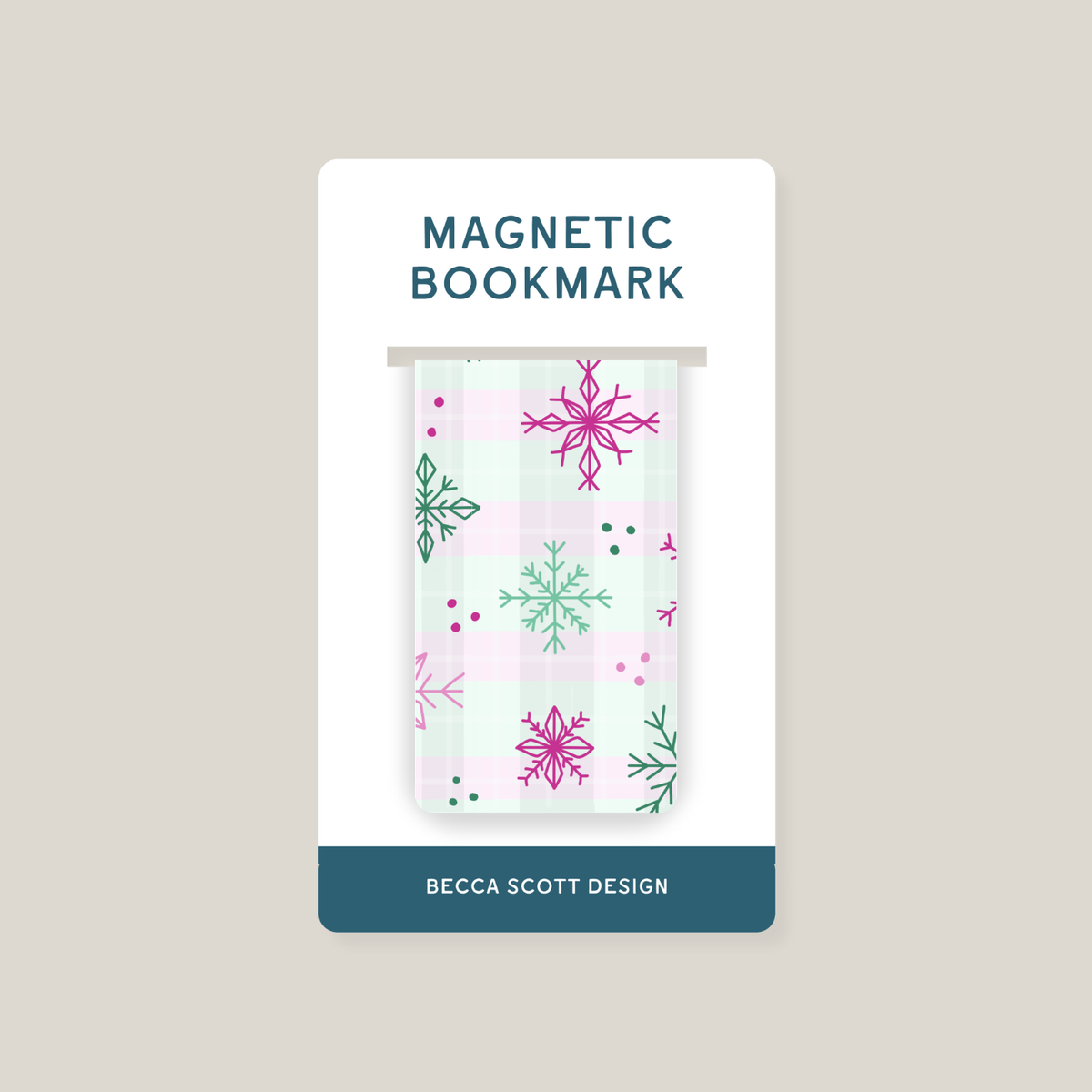 Wicked Snowflakes Holographic Magnetic Bookmark