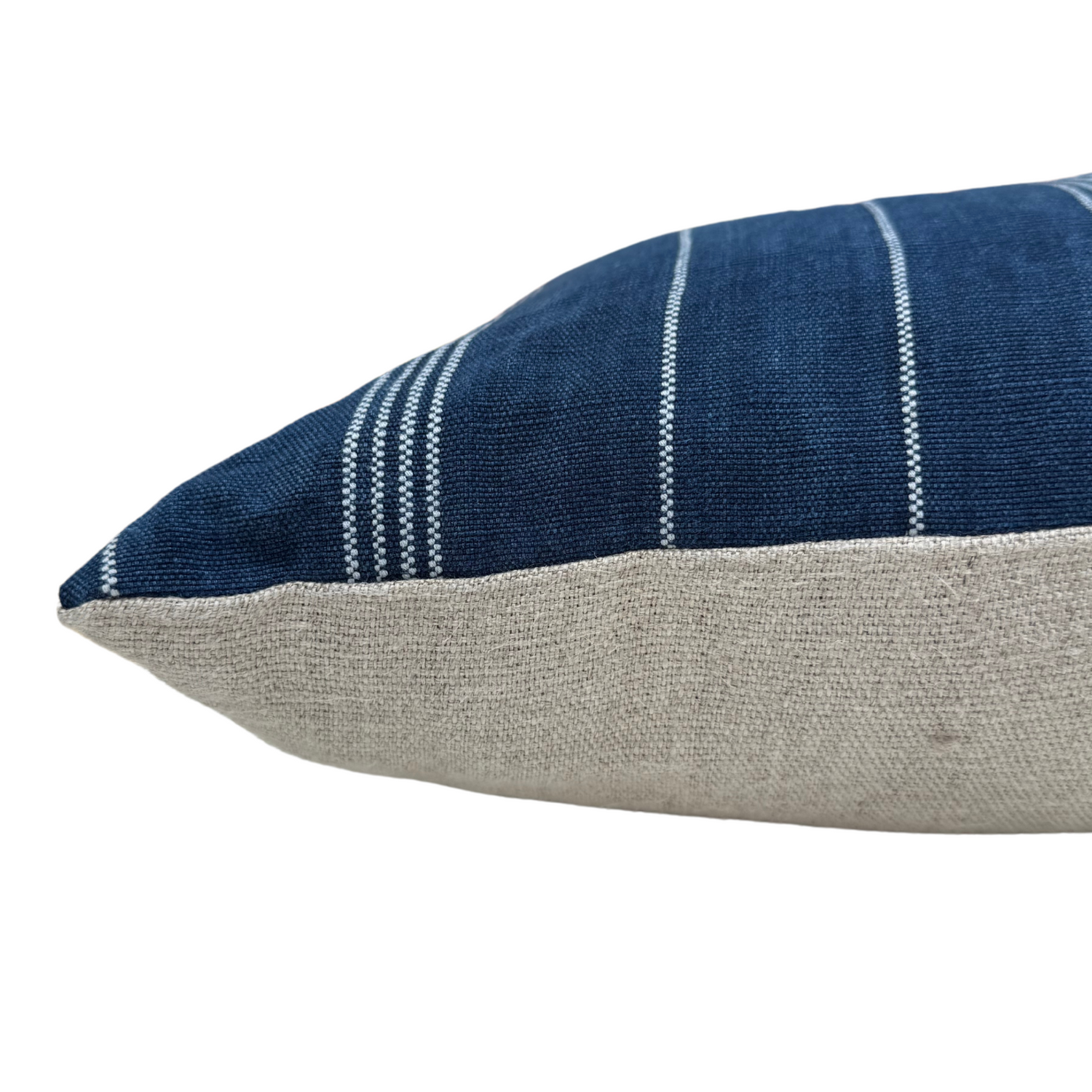 Indigo Corte &amp; Hemp Long Lumbar Pillow