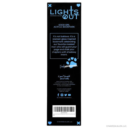 Official Lights Out Good Girl Acrylic Bookmark | Navessa Allen