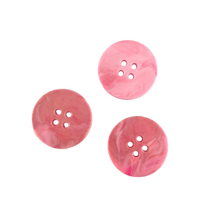Big Recycled Plastic Buttons - Dusty Pink