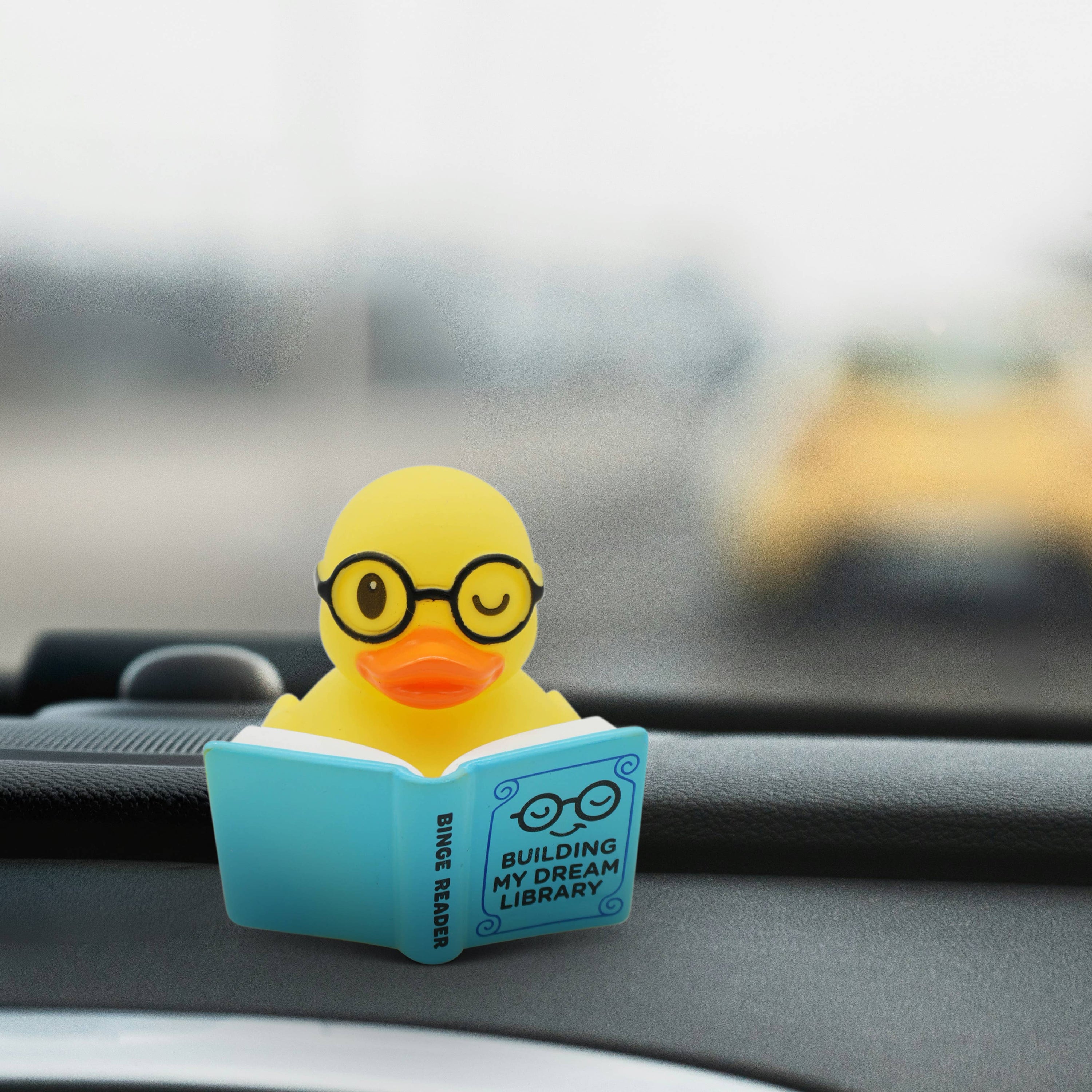 Building My Dream Library Rubber Duck | Book Lover Desk Decor