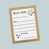 The image is a greeting card with a space-themed design, featuring a solar system and stars. The card has a blank space for a message and a space-themed border.