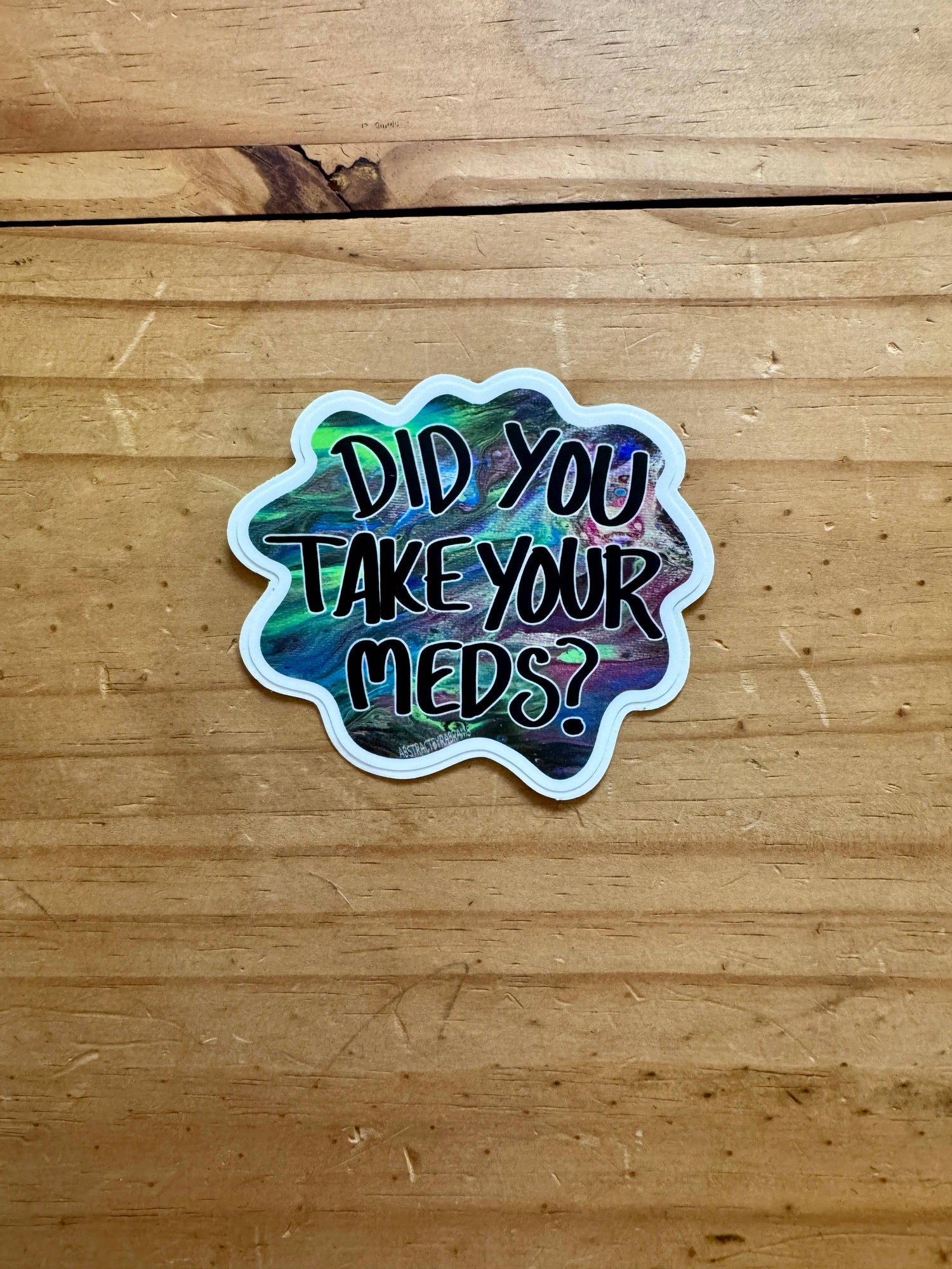 Sticker with &
