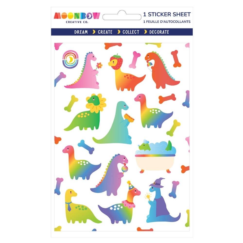 Dinos Daily Life Glossy Sticker Sheet