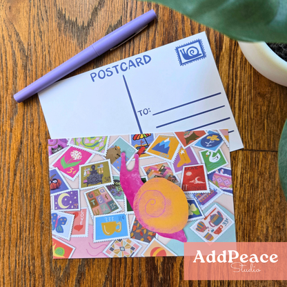Snail Mail Illustrated Postcard Set | 12 Bookish &amp; Whimsical Postcards