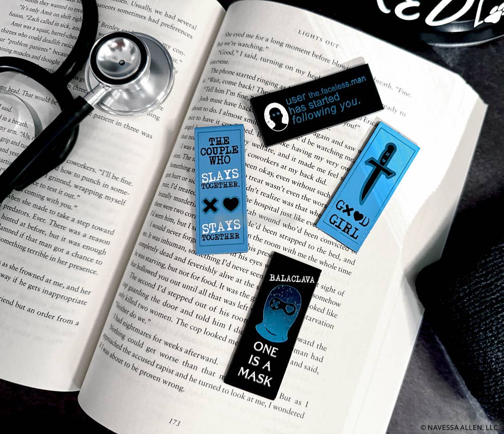 Official Lights Out Magnetic Bookmark Set | Navessa Allen (4-Pack)