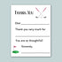 The image is a white card with a golf-themed design, including a golf club and a flag on the green. The card has a message expressing gratitude, and it is not a collage of multiple images. The text on the card is as follows: "Thank You Dear [blank space] Thank you very much for You are so thoughtful! Sincerely, [blank space]"
