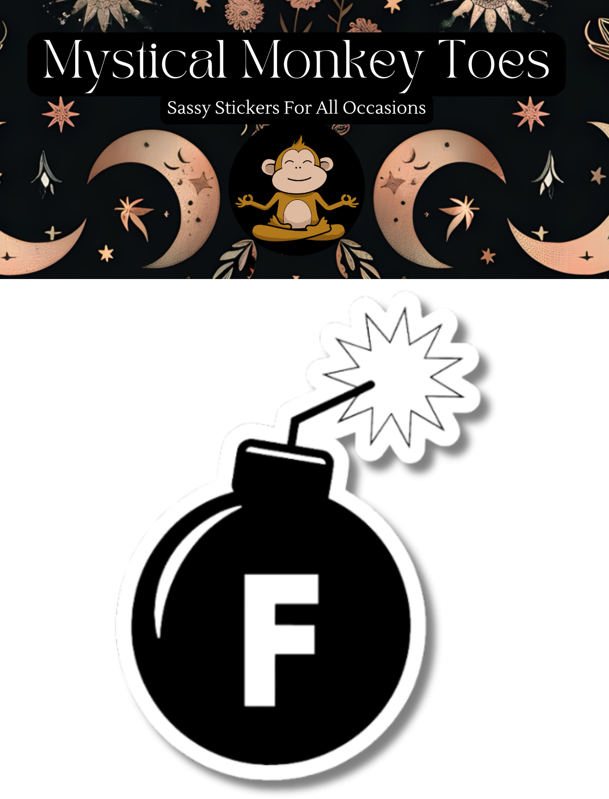 Sticker with &