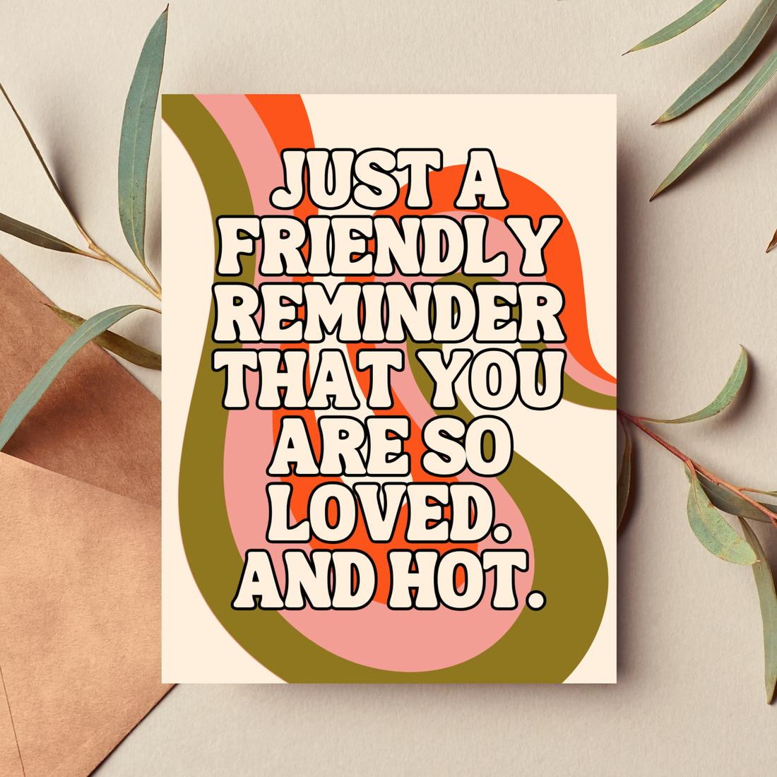 Greeting card with text &