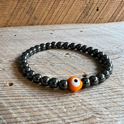 SariBlue® Evil Eye Hematite Bracelet