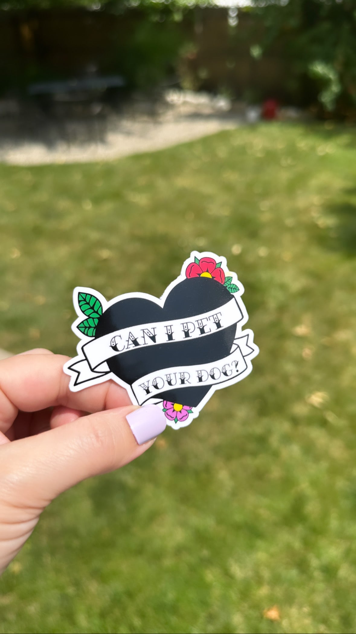Can I Pet Your Dog? Custom Sticker