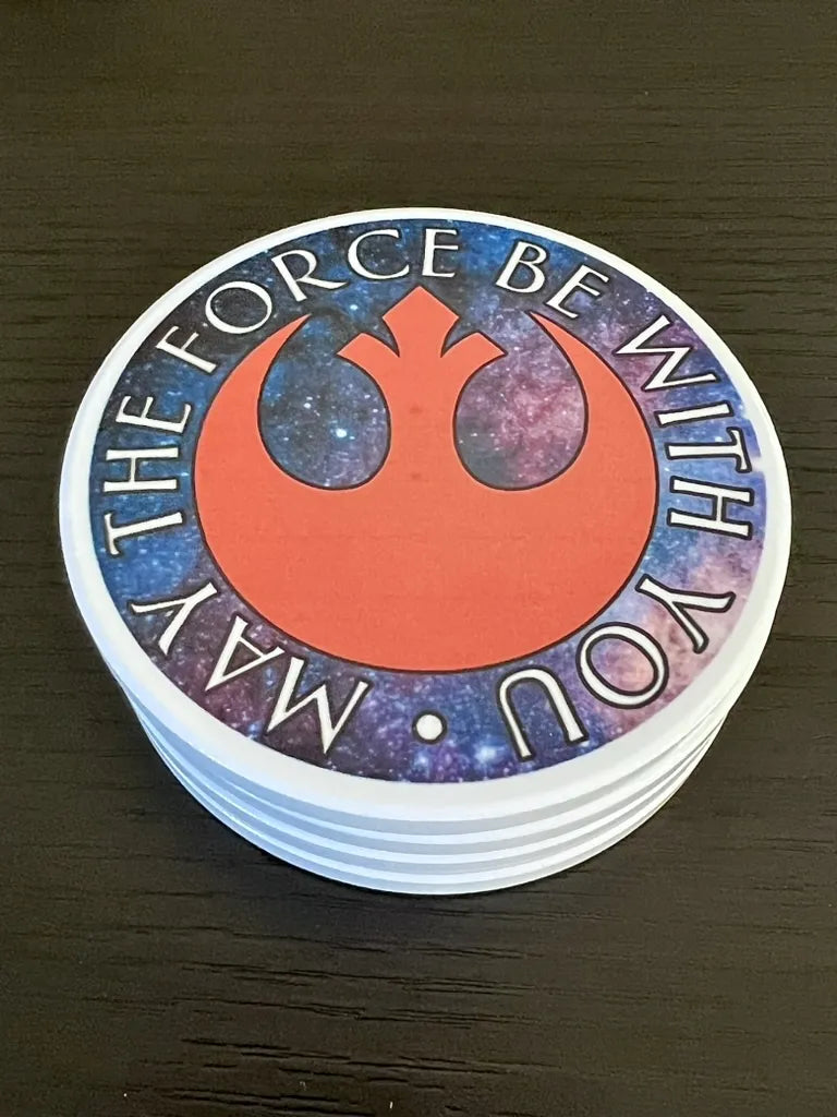 Star Wars Ceramic Coasters: Vader, Kenobi, Stormtrooper, Imperial Fleet - Set of 4