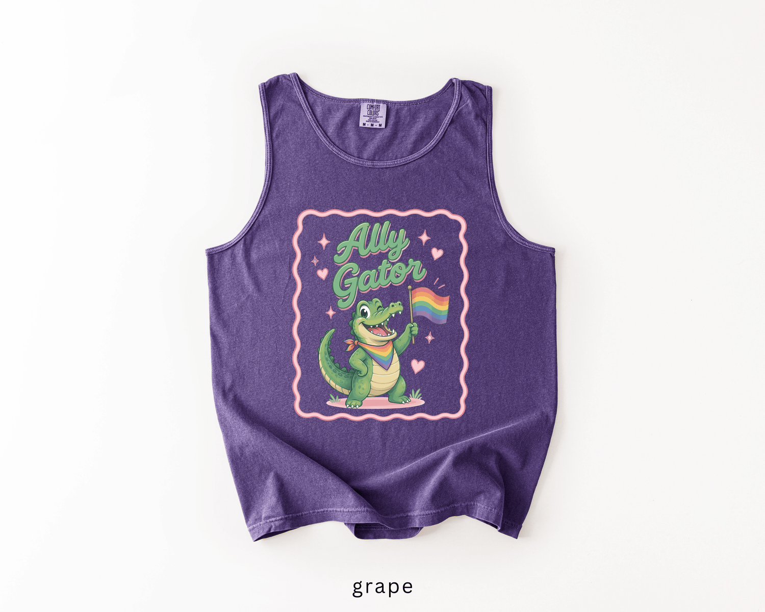 Ally Gator LGBTQ Tank Top | Pride Ally Graphic Tank