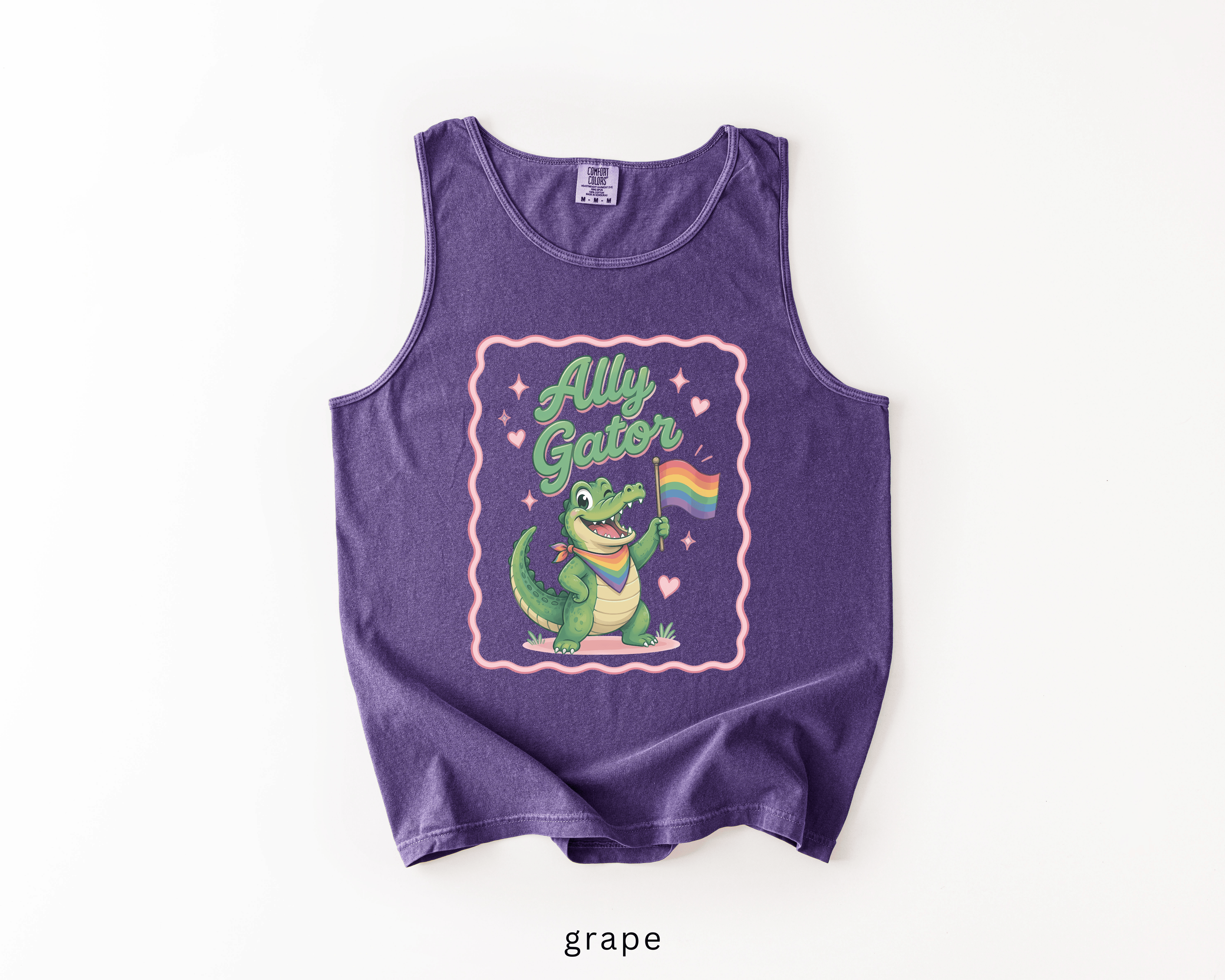 Ally Gator LGBTQ Tank Top | Pride Ally Graphic Tank