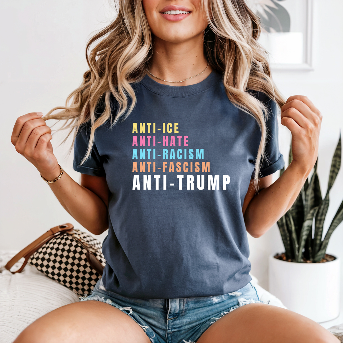 Anti-ICE Anti-Hate Anti-Racism Anti-Fascism Anti-Trump Shirt