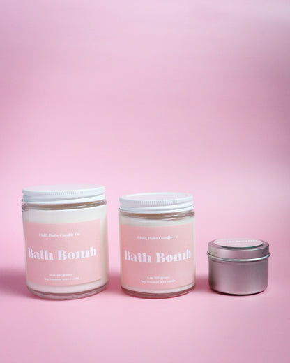 Bath Bomb Candle | Citrus + Jasmine + Pachouli