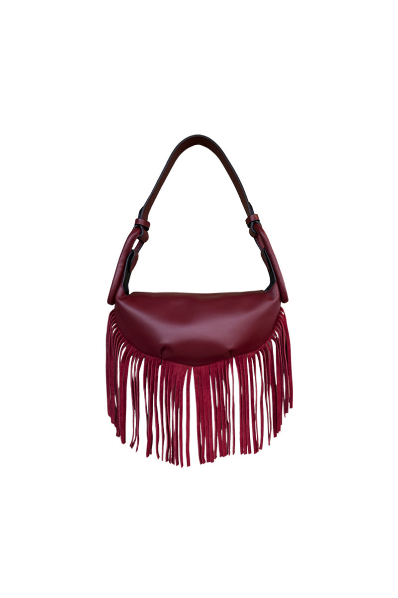 Sustainable Leather Fringe Handbag | Isidora Malva at Petite Protea