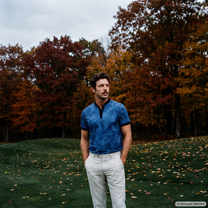 Urban Camo Blade Collar Golf Polo