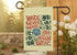 Garden flag with &