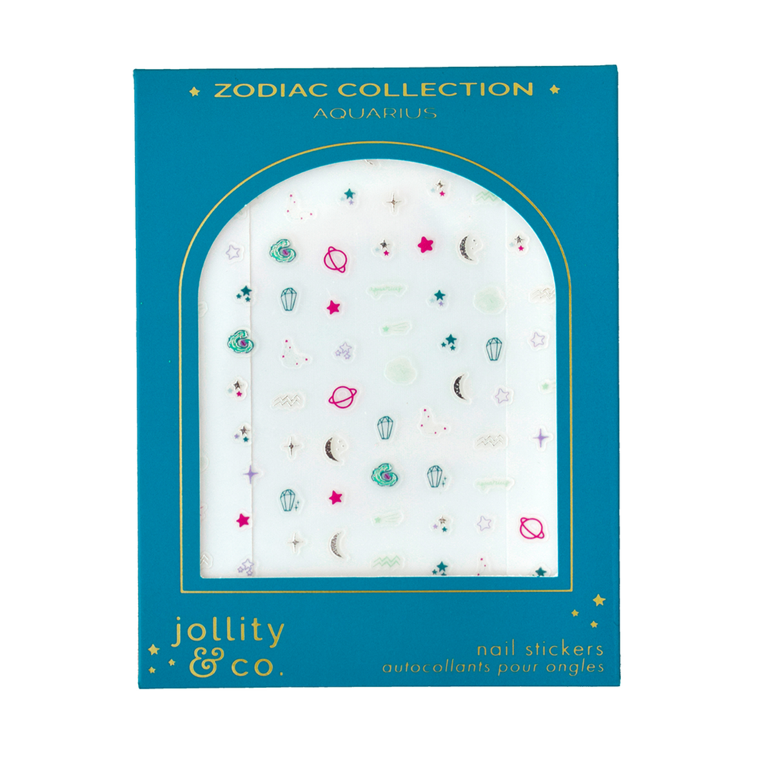 Zodiac Aquarius Nail Stickers, Jollity &amp; Co