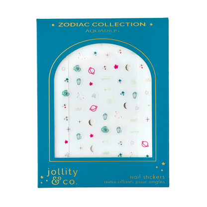 Zodiac Aquarius Nail Stickers, Jollity &amp; Co