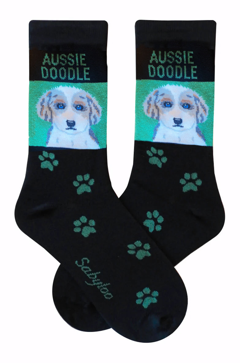Aussie Doodle Dog Socks