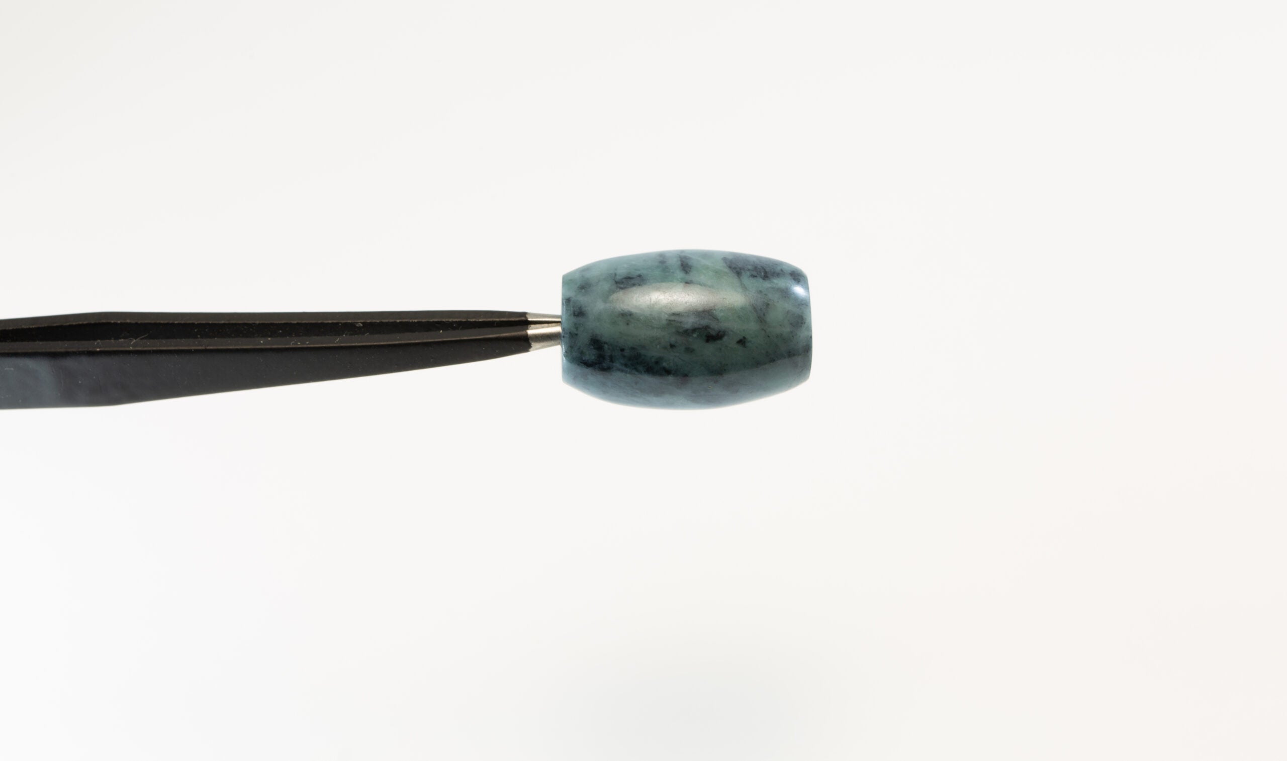 Clear Creek Jadeite Tube Bead Mix of Blue and Black