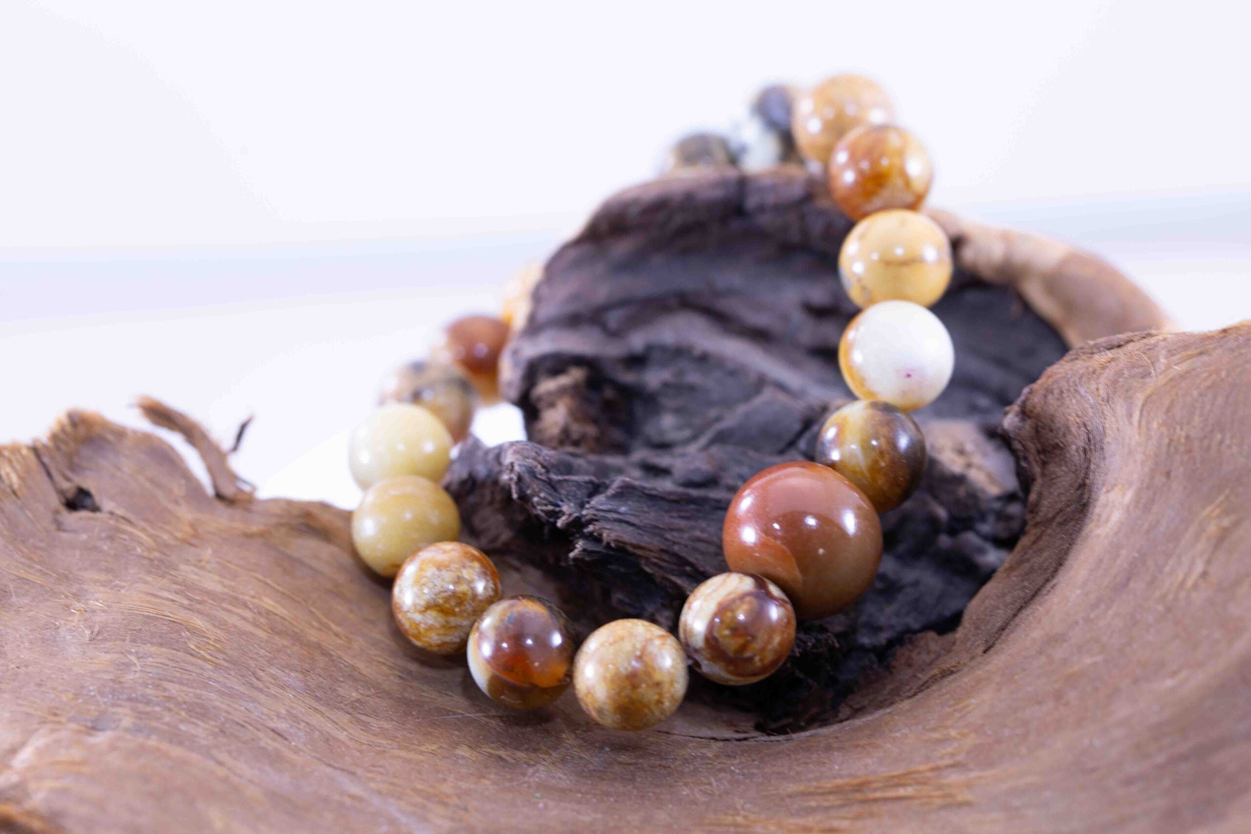Rare Guatemalan Red Jadeite Rondelle Bead Bracelet