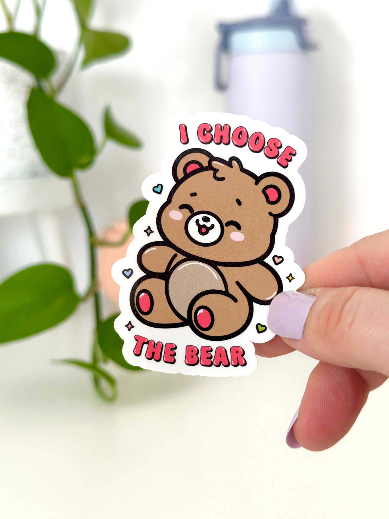 I Choose The Bear Sticker