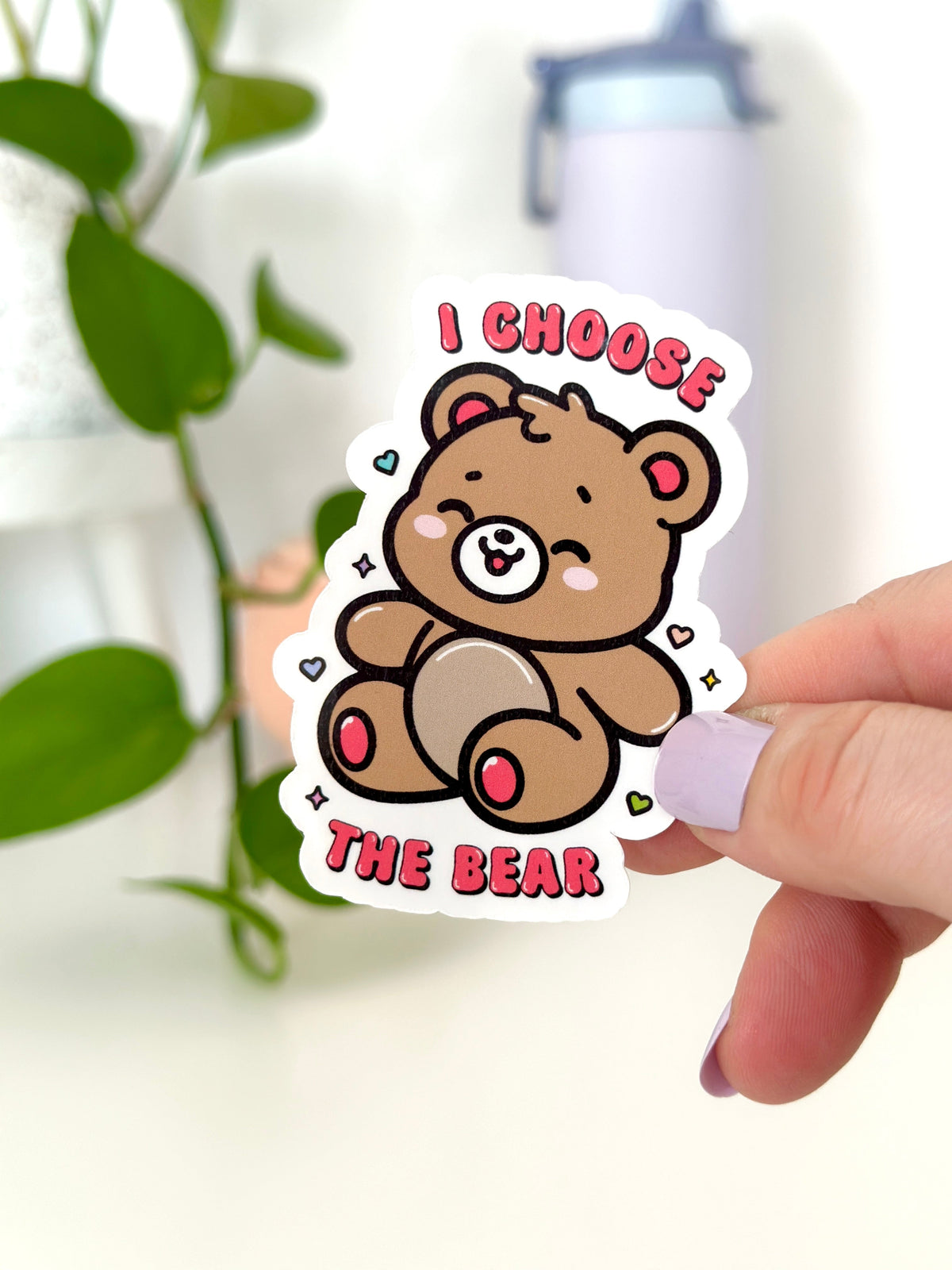 I Choose The Bear Sticker