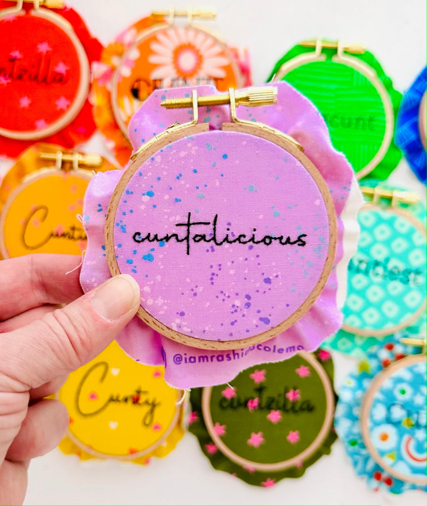 All the cunts // Embroidery PDF Pattern Download 3 inch