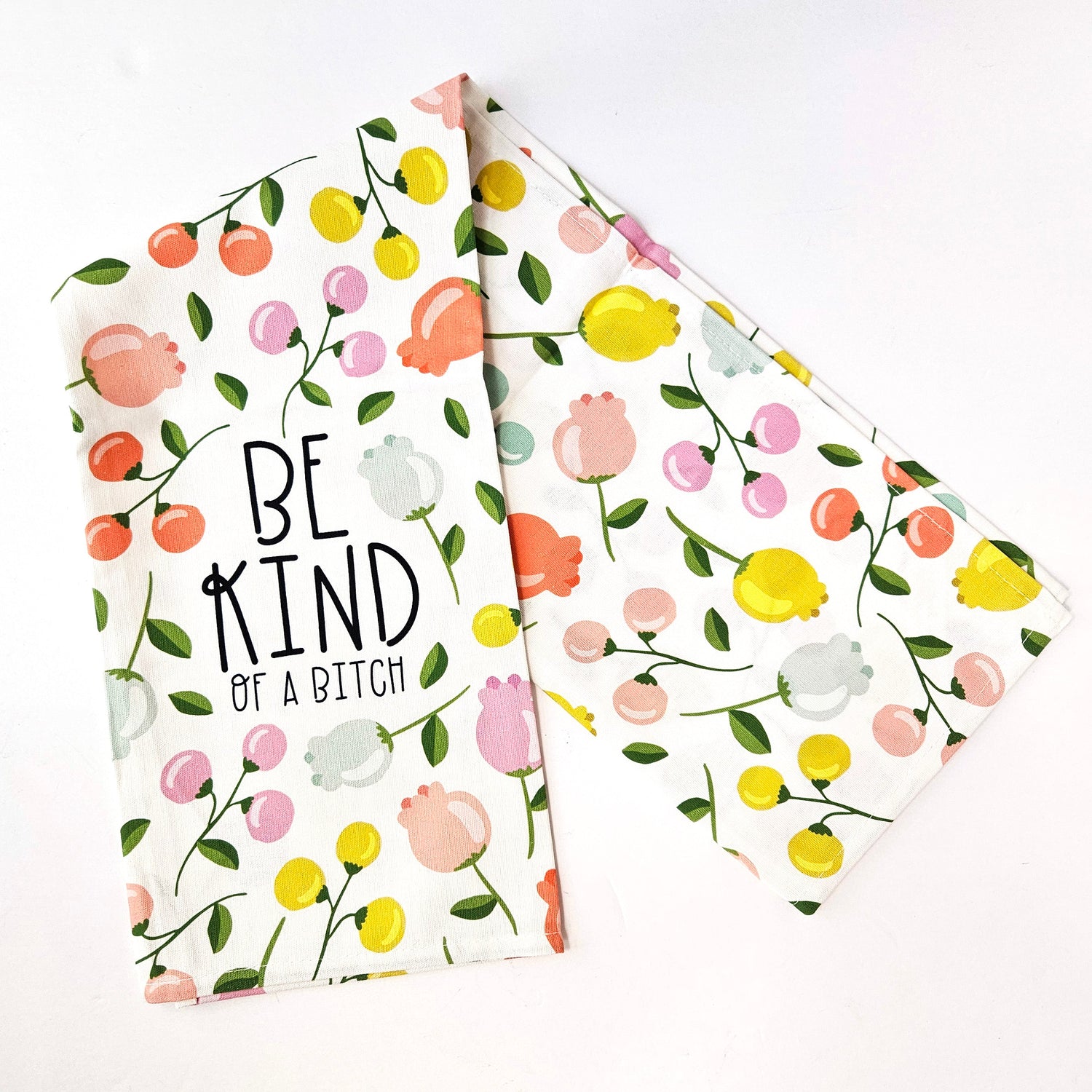 Cotton Kitchen Towels - Sustainable, Absorbent, Quick-Dry, 100% Cotton, Hand-Drawn Original