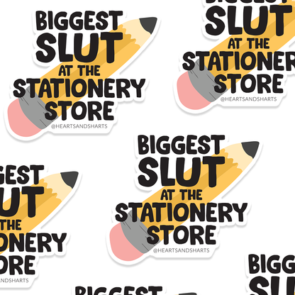 STATIONERY SL T 3X3 ILLUSTRATED VINYL STICKER
