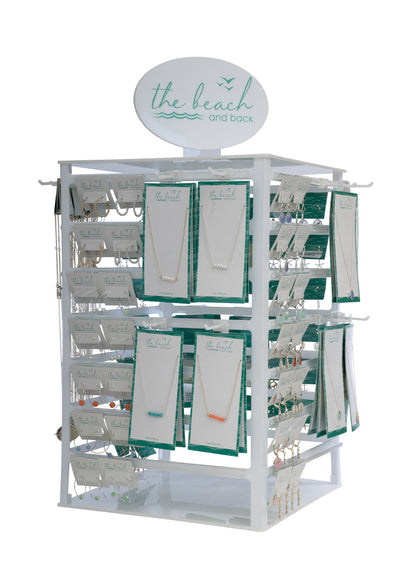 4 sided neck and earring display