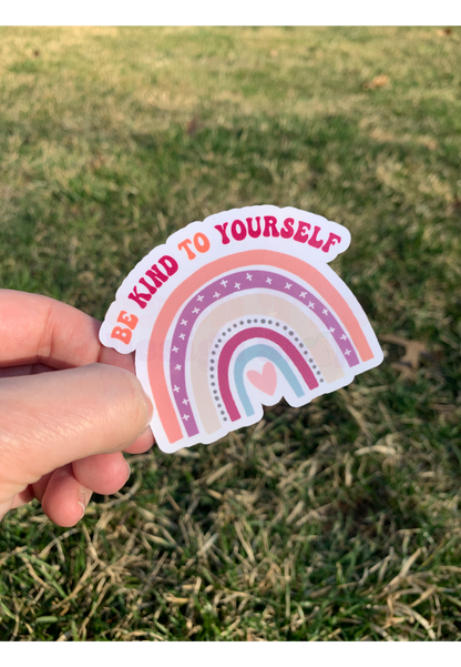 Retro Boho Rainbow Inspirational Stickers