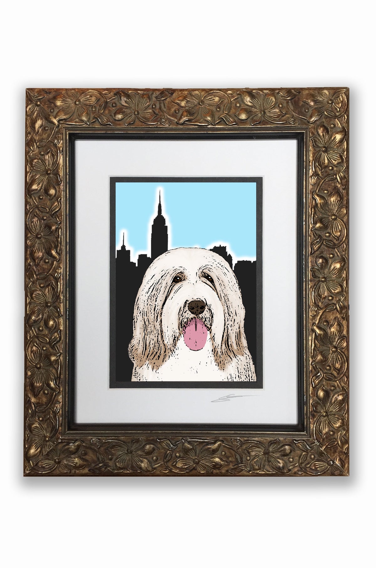 Bearded Collie Pupart Portrait