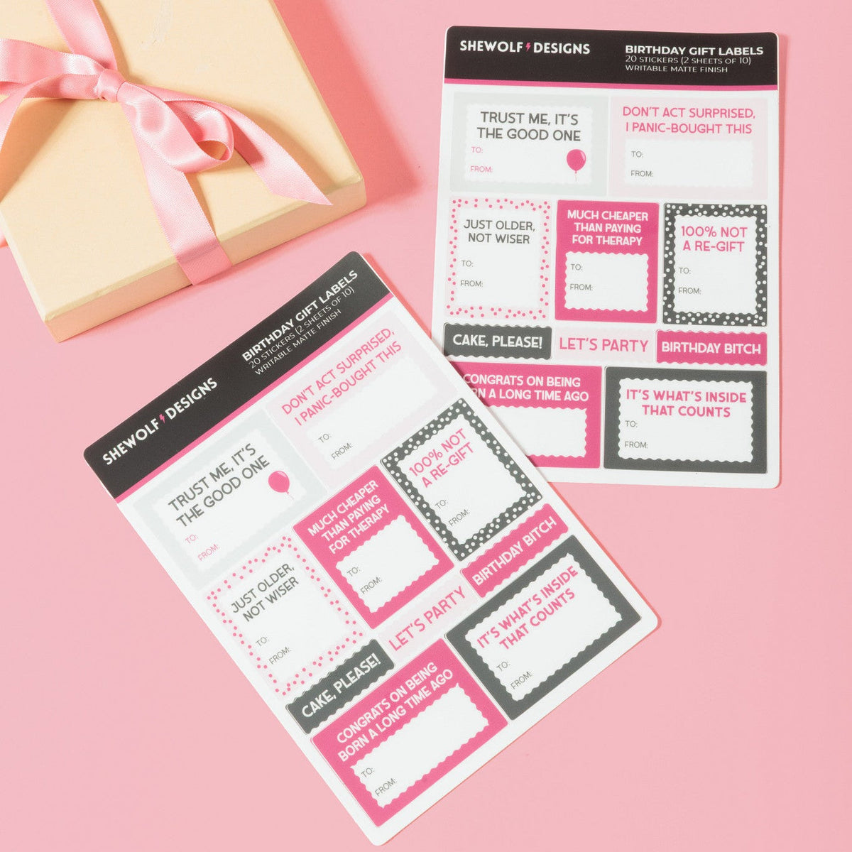 Birthday Gift Tag Stickers