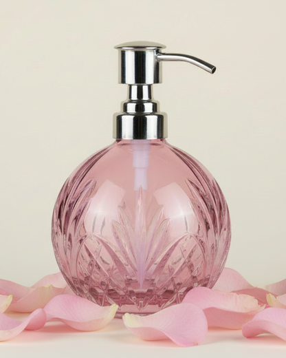 Godinger Crystal Round Lotion/Soap Dispenser
