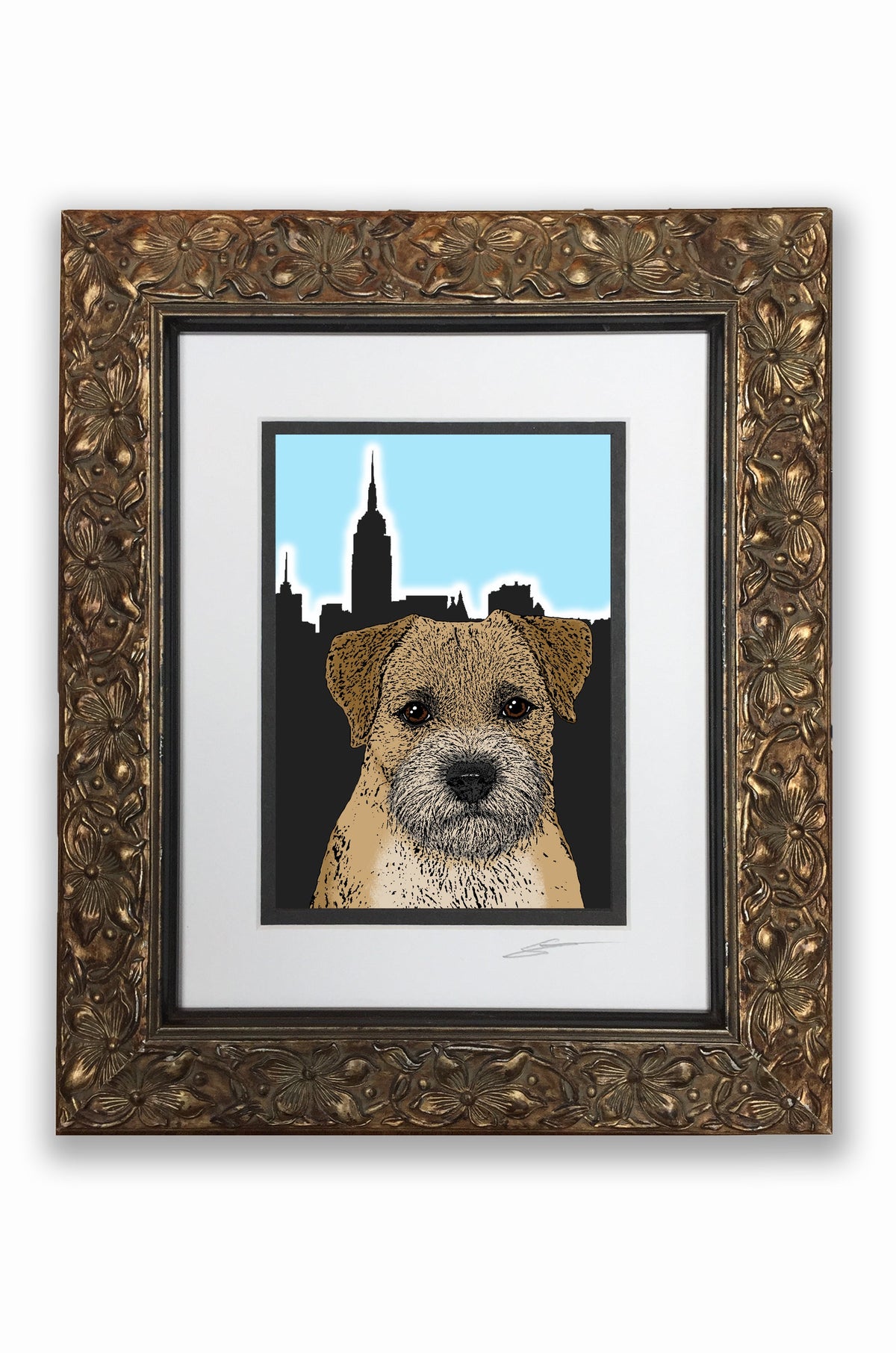 Border Terrier Pupart Portrait