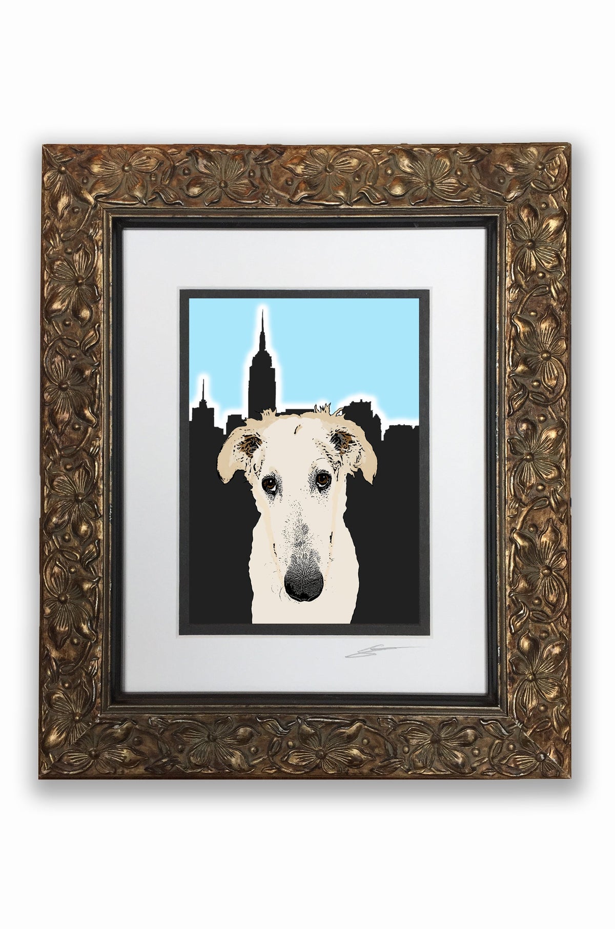 Borzoi Pupart Portrait