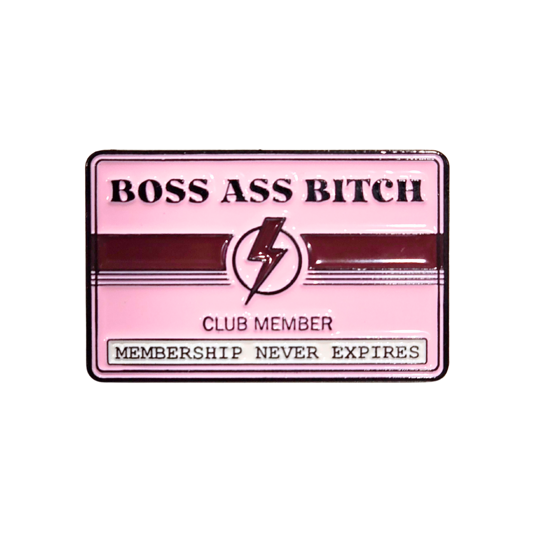 Pink card with text &