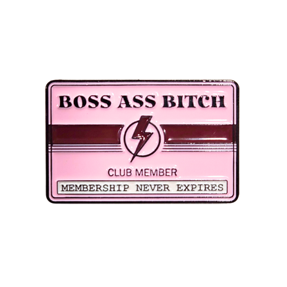Pink card with text &