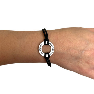 Democracy Forward "Courage Is Contagious" Thread Bracelet