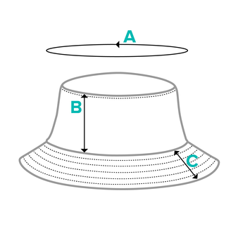 Boba Embroidered Denim Bucket Hat