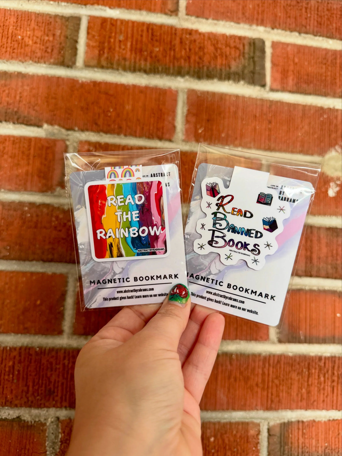 Read Banned Books Magnetic Bookmark – Bookish Protest Bookmark, 3"x2"