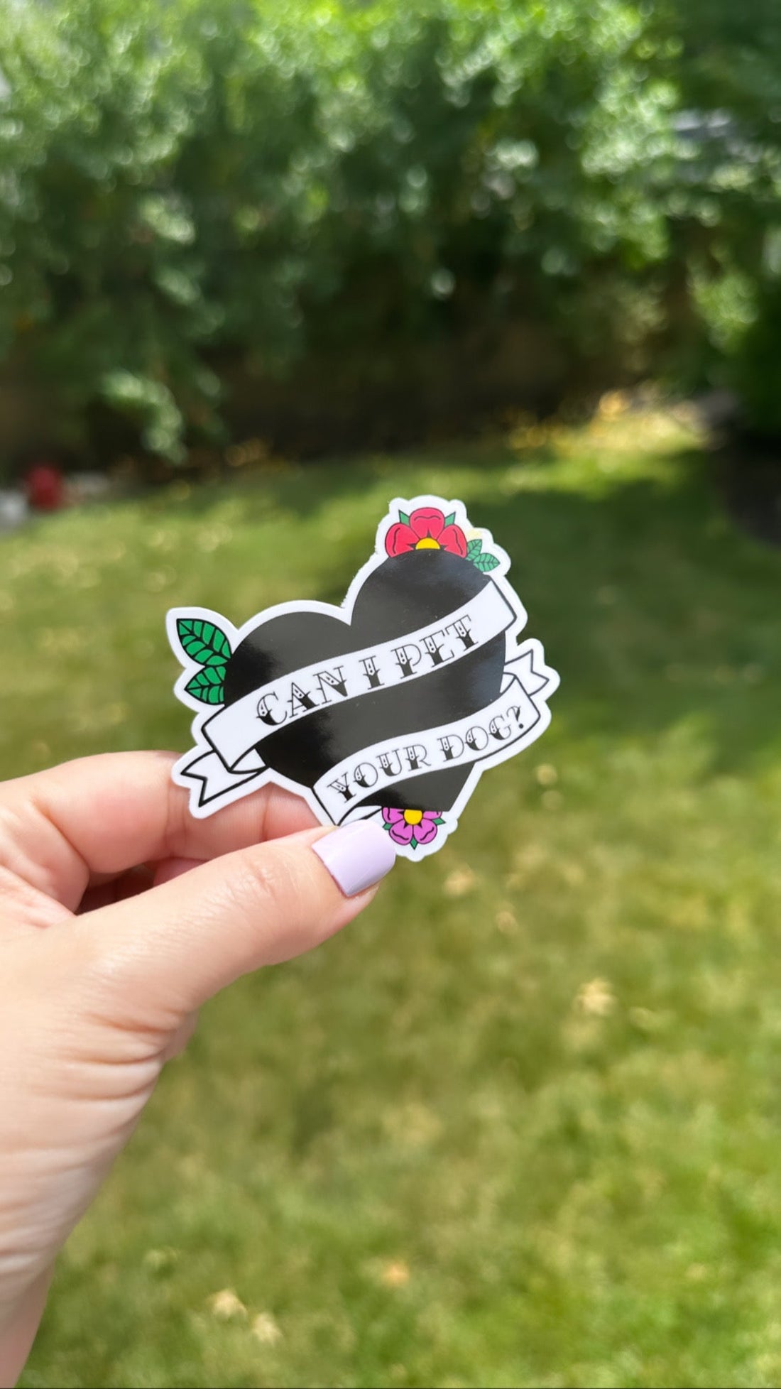 Can I Pet Your Dog? Custom Sticker